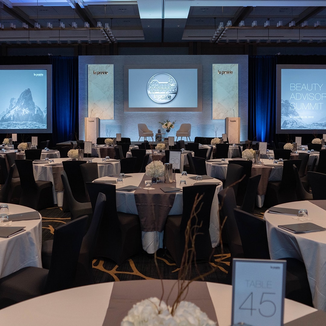 La Prairie beauty advisor summit ballroom