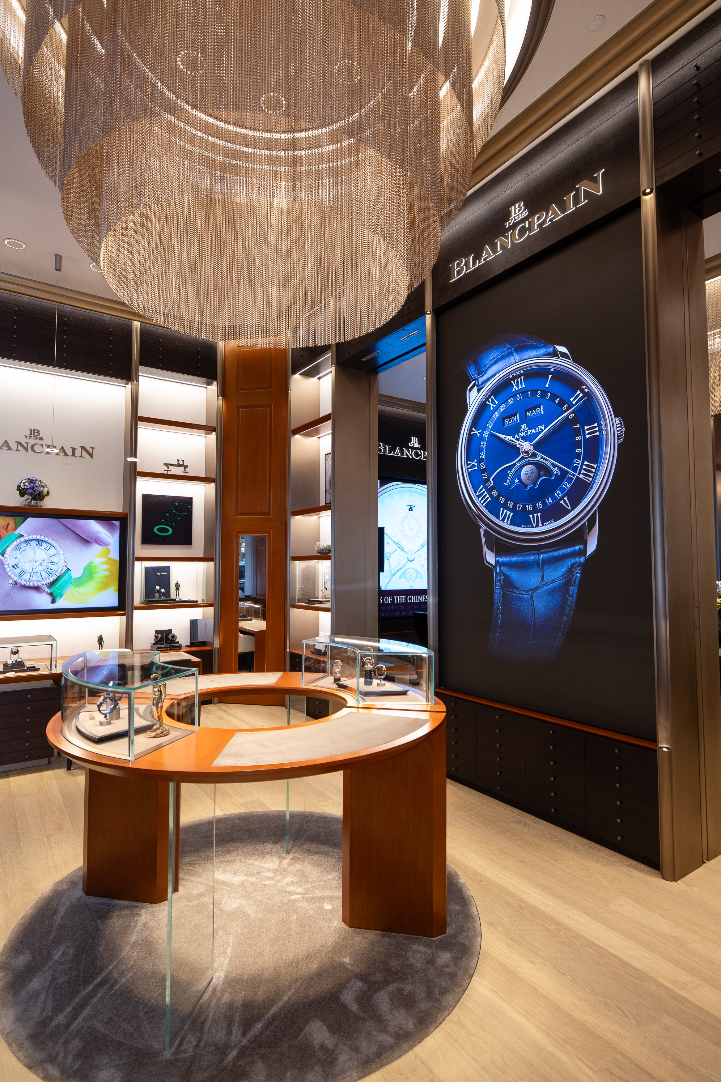 Blancpain luxury watch boutique interior
