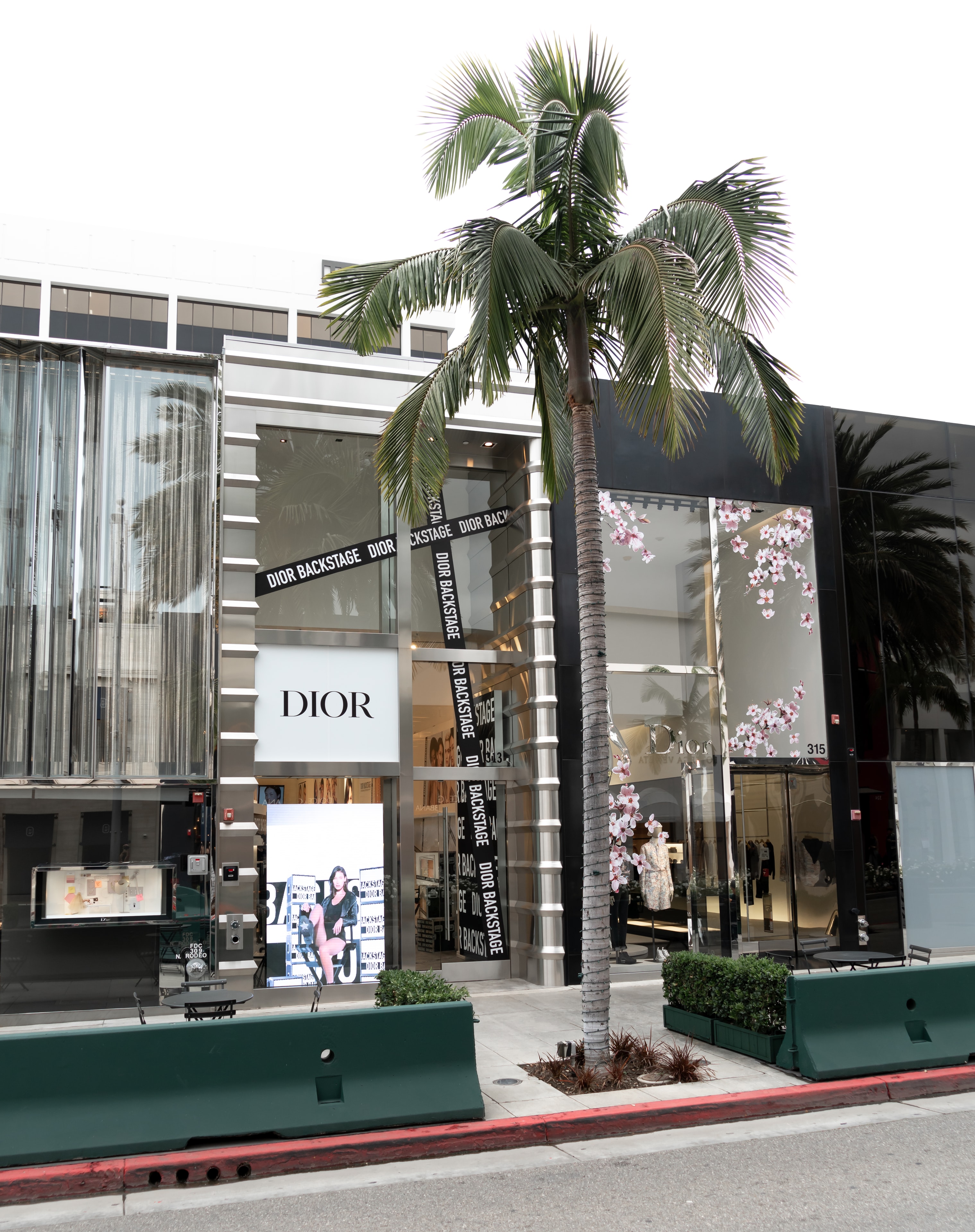 Dior pop-up activation on Rodeo Drive