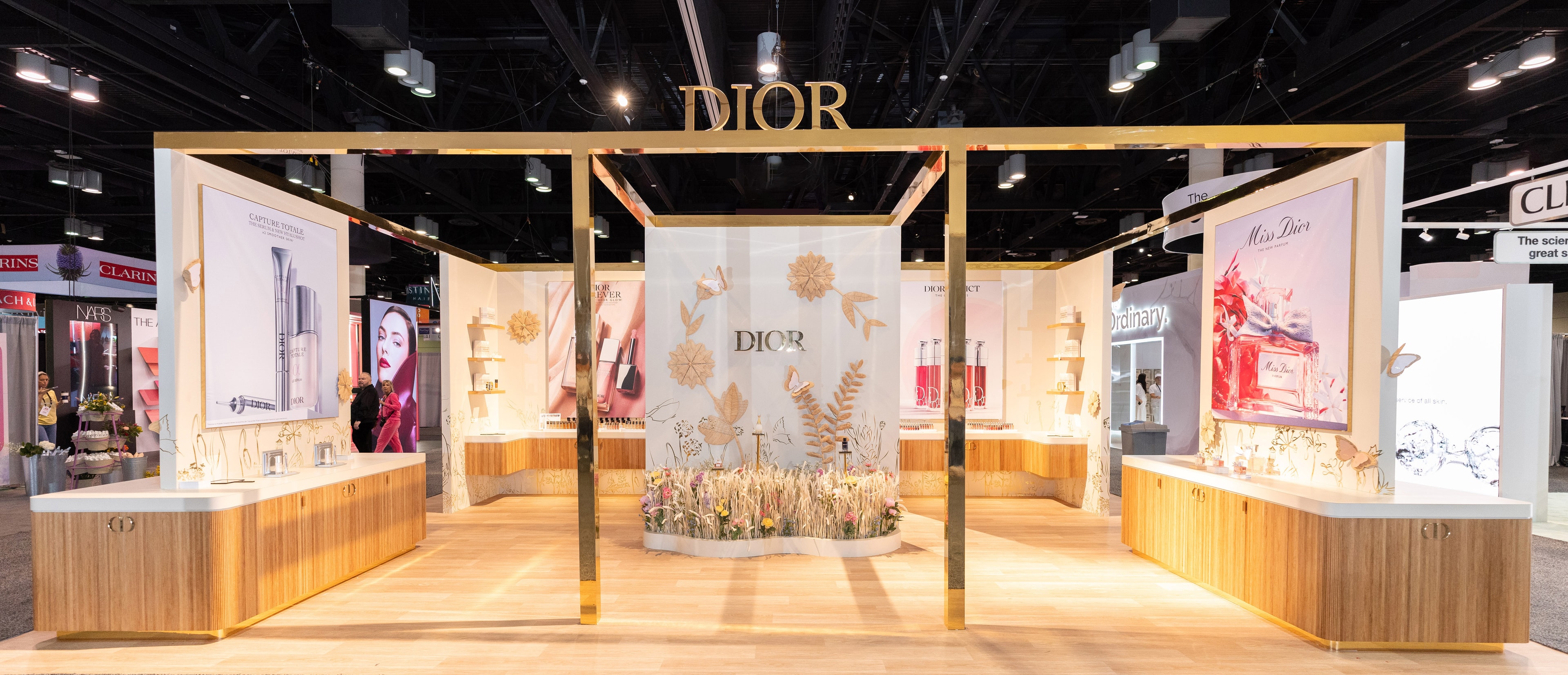 Dior luxury beauty retail trade show booth