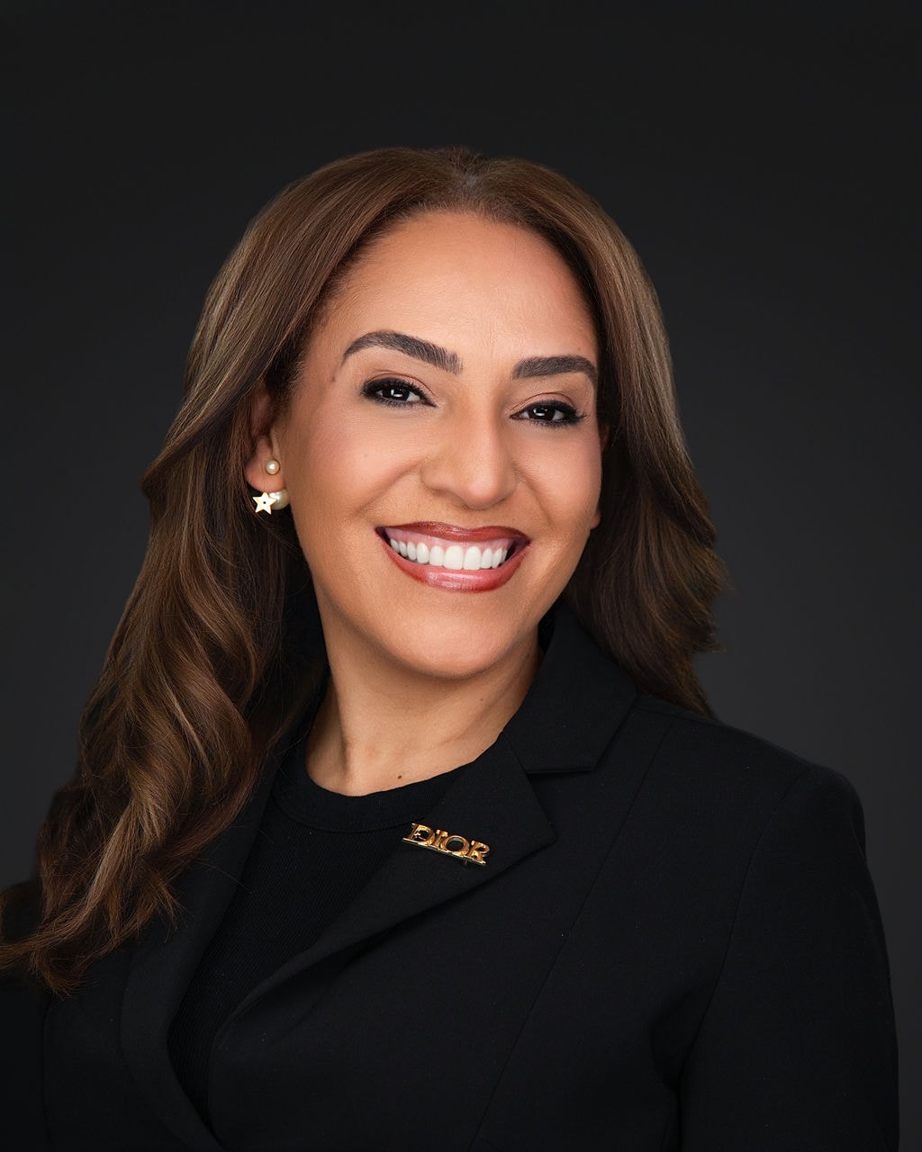 Professional portrait of a smiling woman