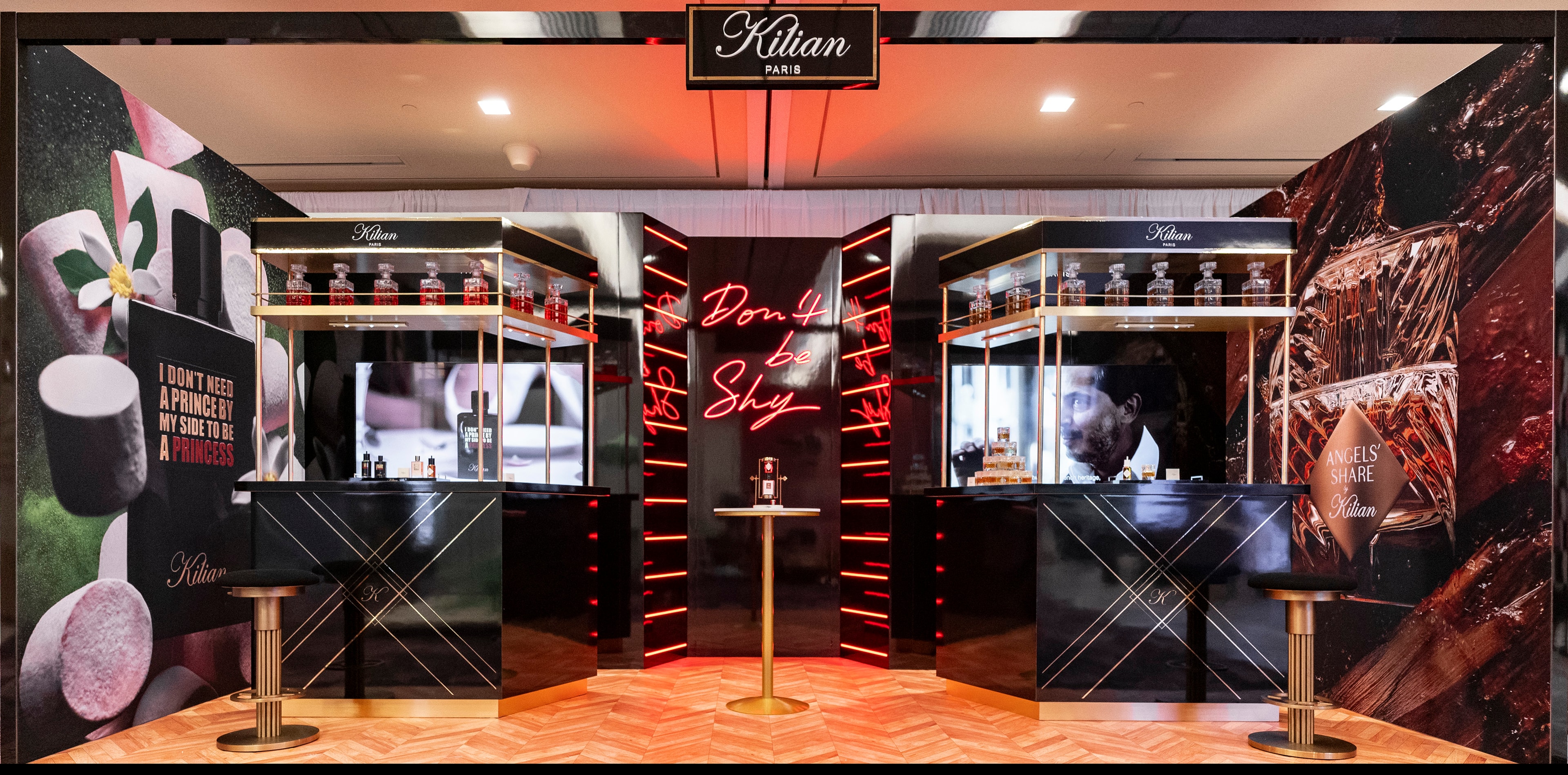 Kilian Paris perfume exhibition booth