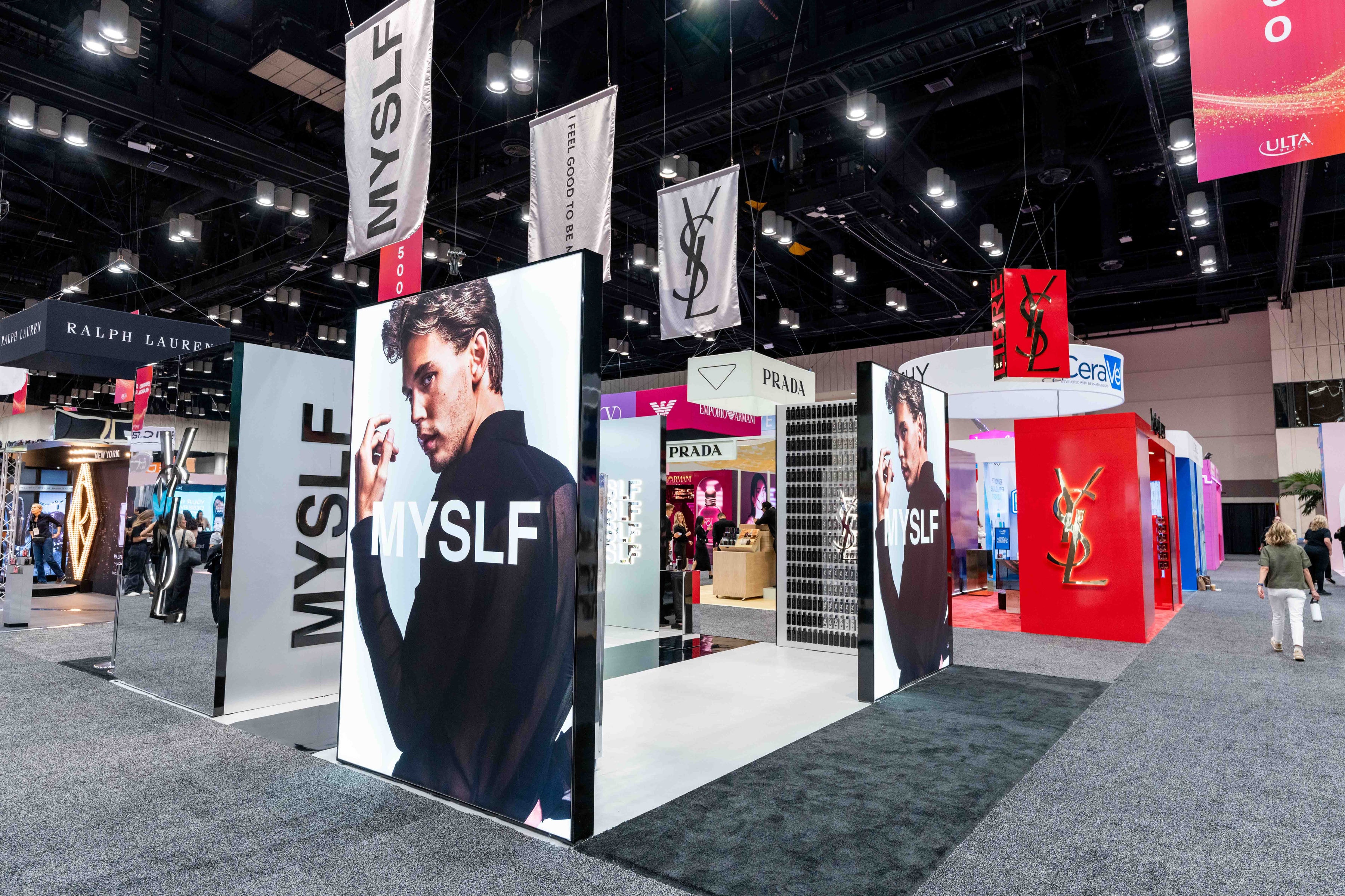 YSL fragrance exhibition booth at beauty trade show
