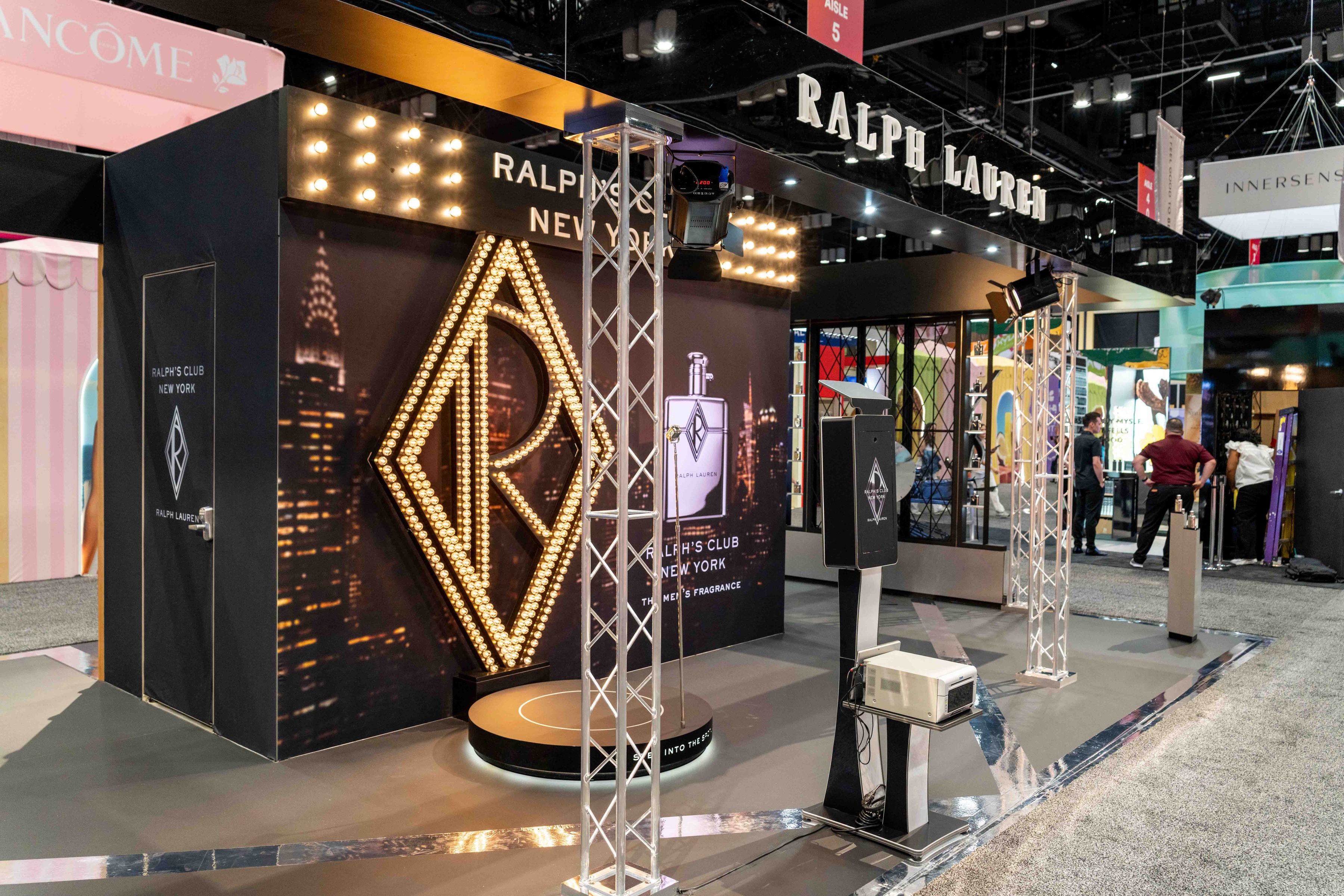 Ralph Lauren fragrance booth at trade show
