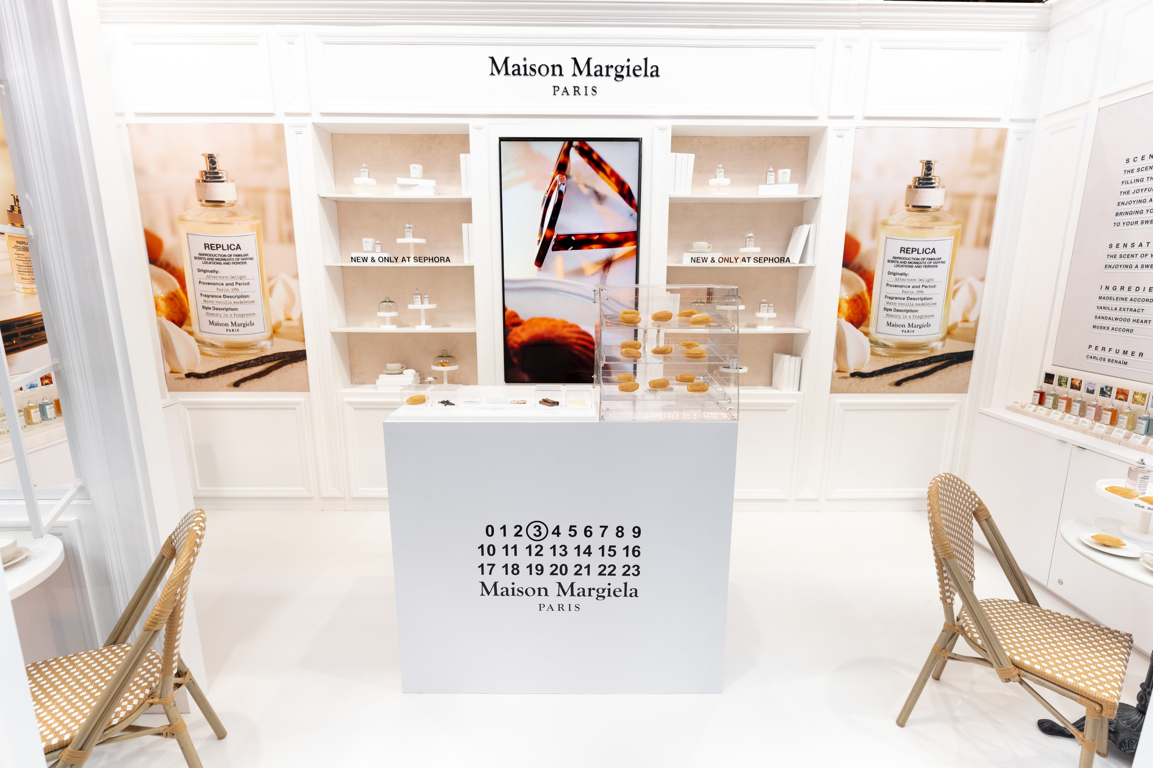 Maison Margiela Replica fragrance display at Sephoria