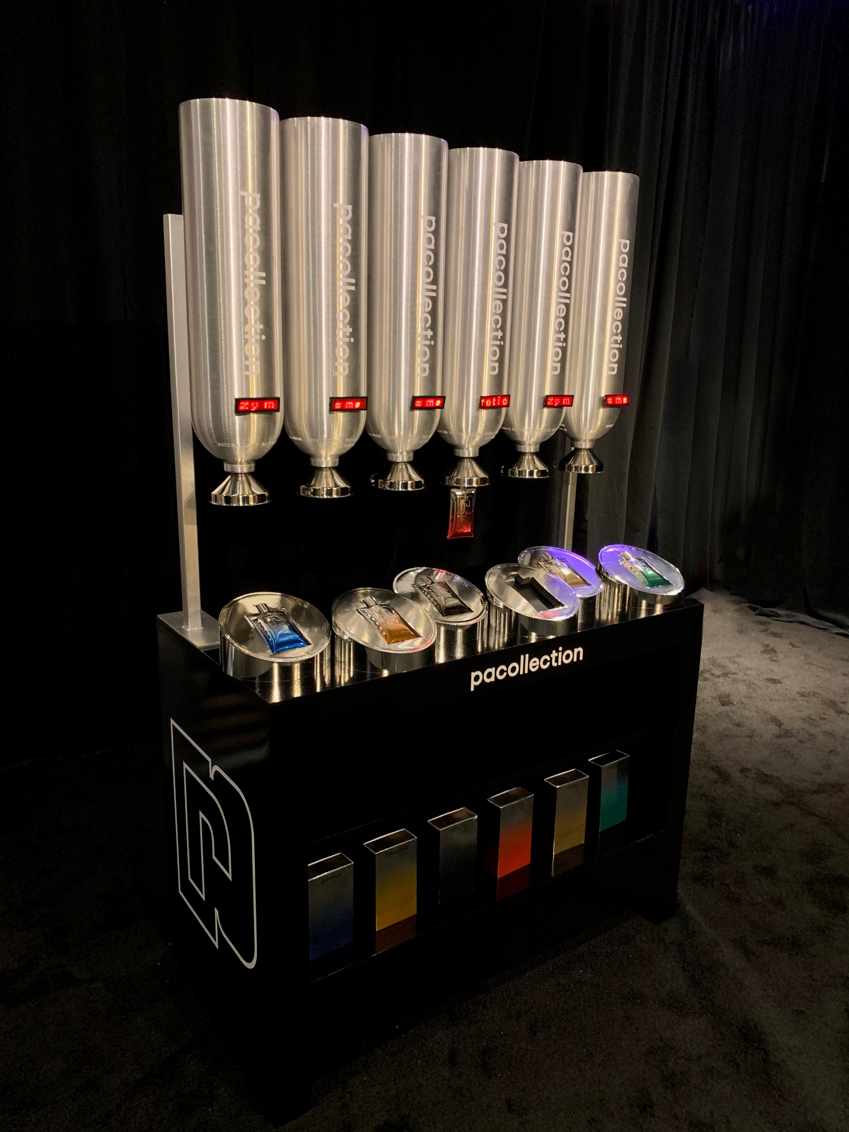 Paco Rabanne fragrance collection display