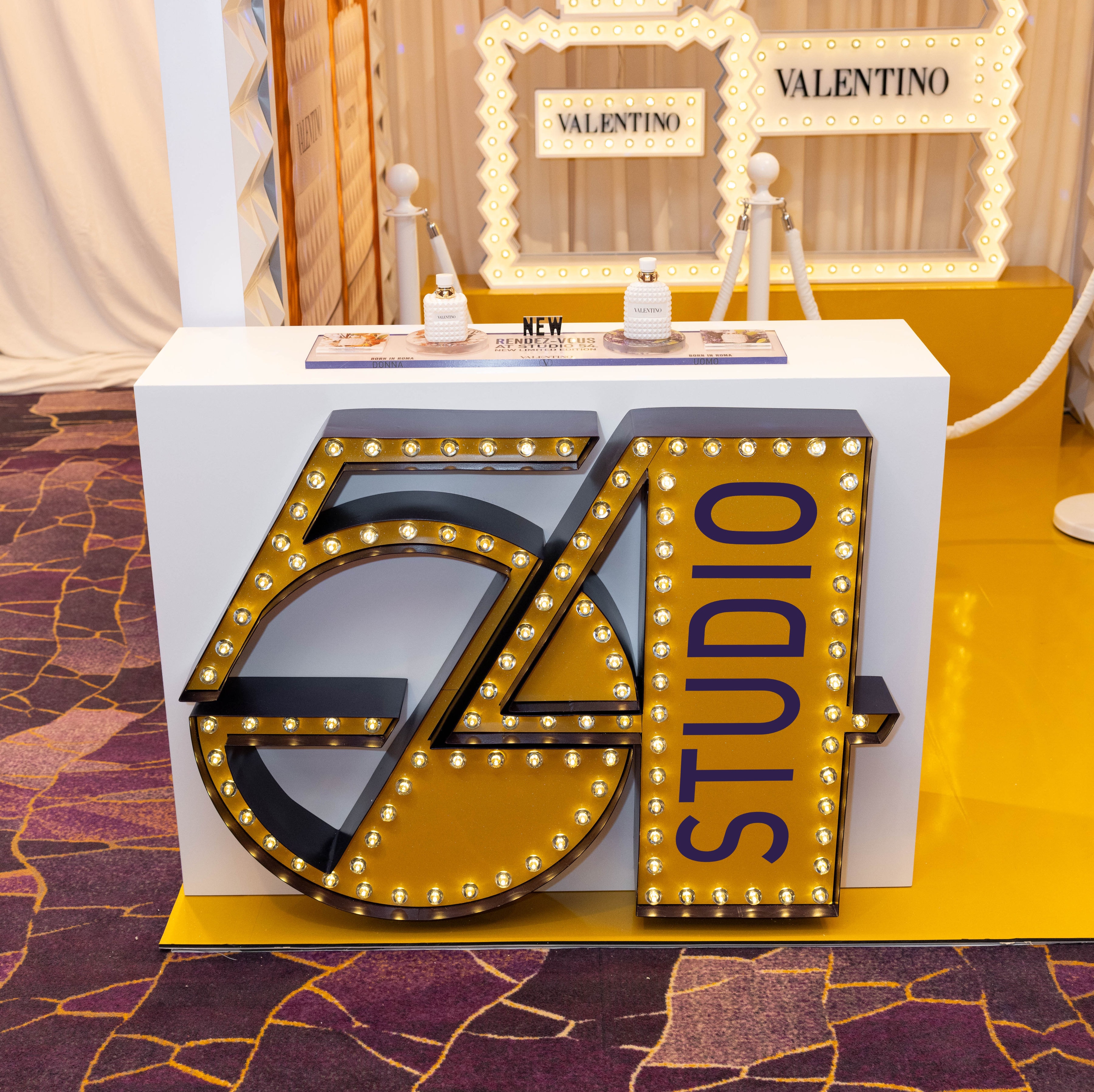 Valentino fragrance exhibition booth at SMC