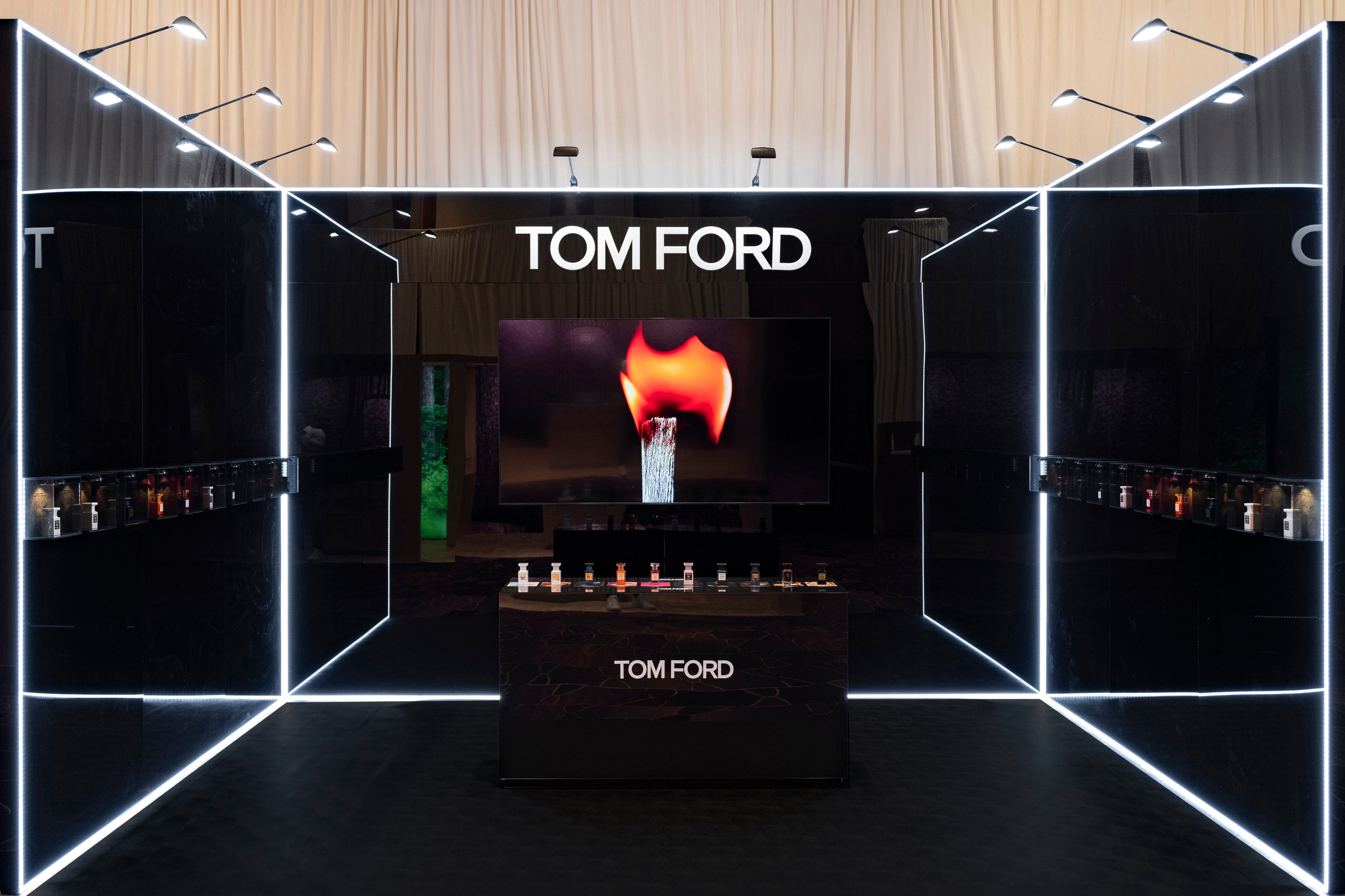 Tom Ford luxury fragrance retail display
